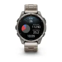 Умные часы Garmin Fenix 8 - 47mm, AMOLED Sapphire, Titanium, светло-серый, титановый ремешок (010-02904-40)
