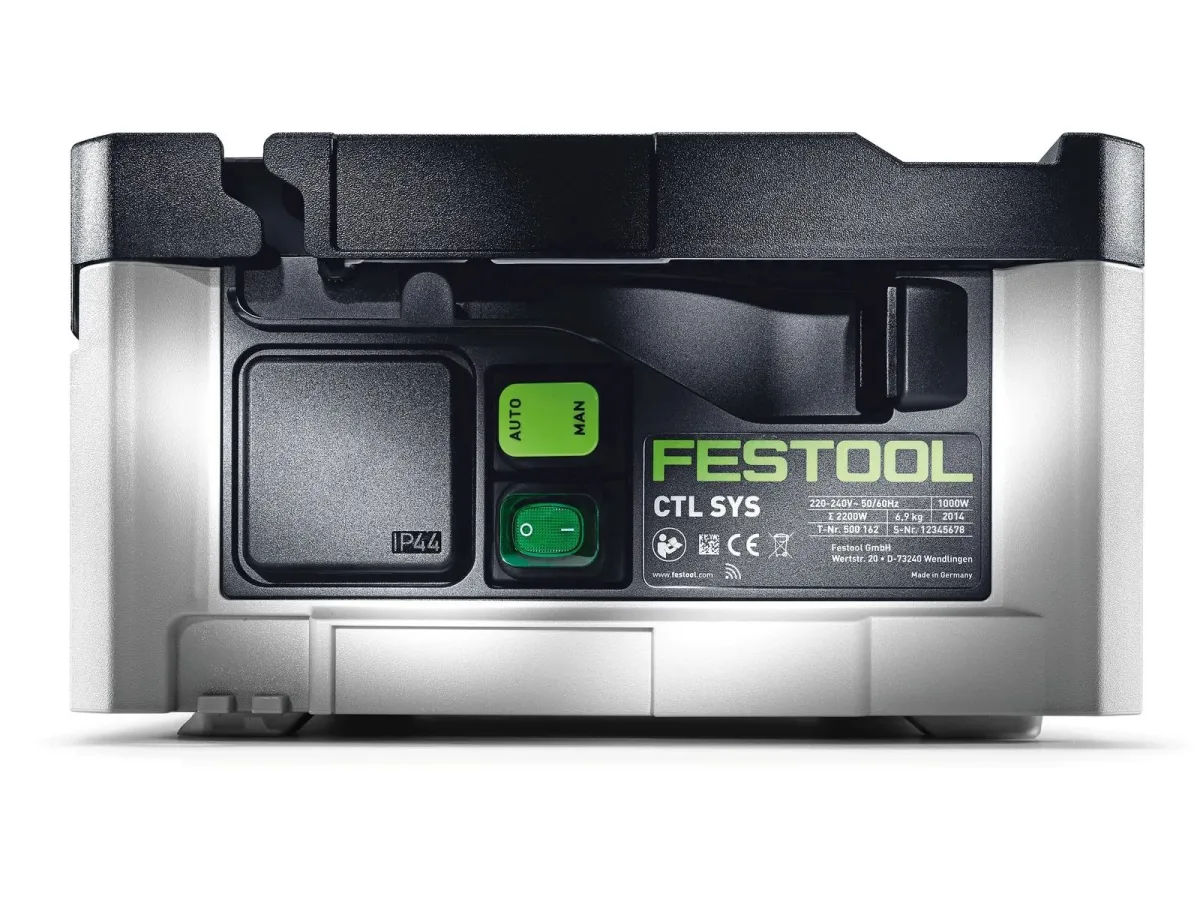 Пылесос строительный Festool CTL SYS CLEANTEC, 1000 Вт, класс пыли L, бак 4,5 л — фото 11 из 12