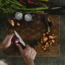 Нож для овощей Fiskars Norden, лезвие 11 см, берёзовая рукоять