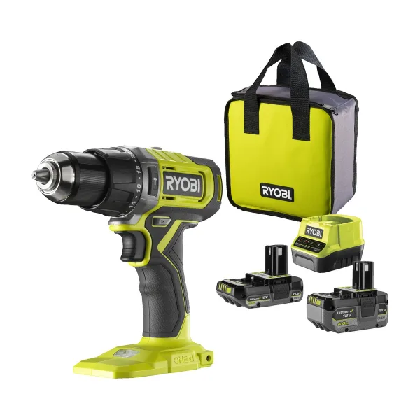 Дрель-шуруповерт Ryobi RPD18-2C42S 5133005525, зеленый