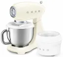 Планетарный миксер Smeg SMF05CREU 1000 Вт, чаша 4.8 л, 10 скоростей, ретро-стиль 50-х, кремовый