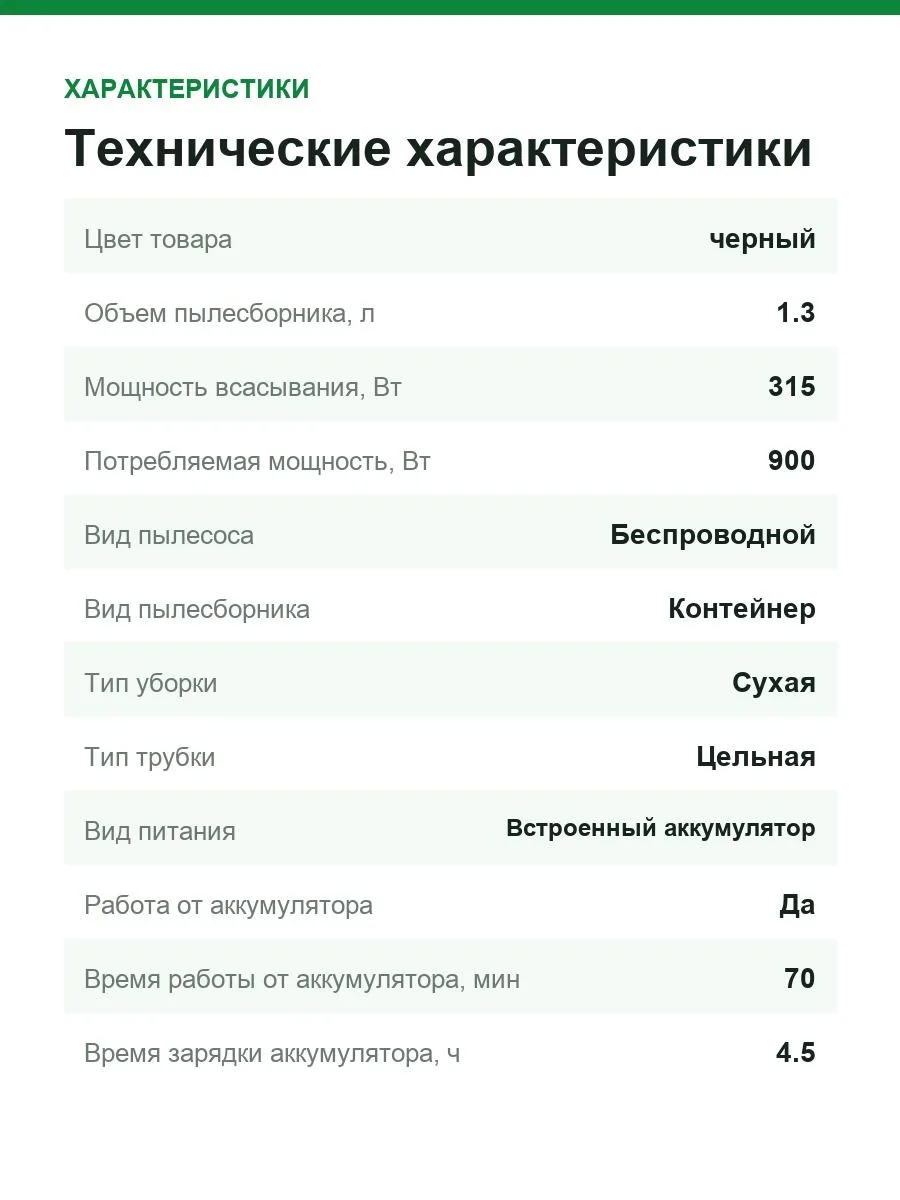 Пылесос вертикальный беспроводной Dyson V16 Piston Animal, 315 АВт, до 70 мин, контейнер 1,3 л — фото 3 из 11