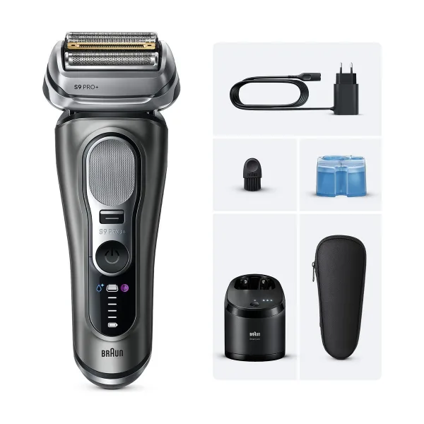Электробритва Braun Series 9 Pro+ 9665cc, графит/серебристый, станция SmartCare