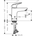 Смеситель для раковины Hansgrohe Logis 100 71100000