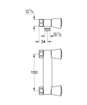 Смеситель для душа GROHE Costa S 26318001