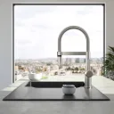Однорычажный смеситель для кухни Villeroy & Boch Steel Expert Compact (927300LC)