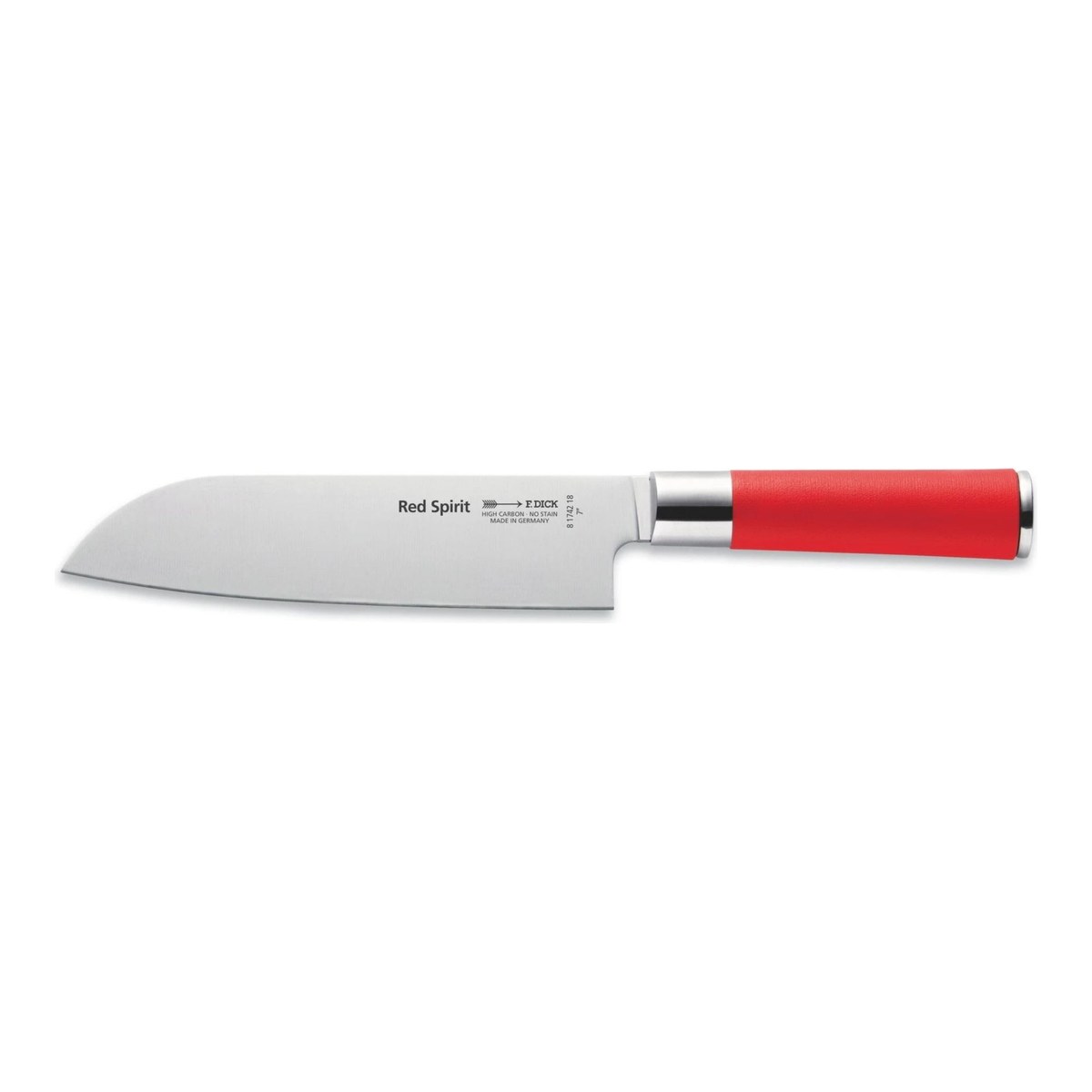 Нож поварской F. DICK Red Spirit Santoku (81742182), лезвие 18 см