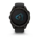 Умные часы премиум класса Fenix 8 47 mm, Solar Sapphire, Carbon Gray DLC Titanium with Black/Pebble Gray 010-02906-11