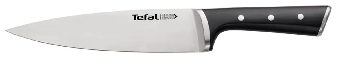 Шеф - нож Tefal Ice Force 20 см K2320214, черный/нержавеющая стать — фото 4 из 4