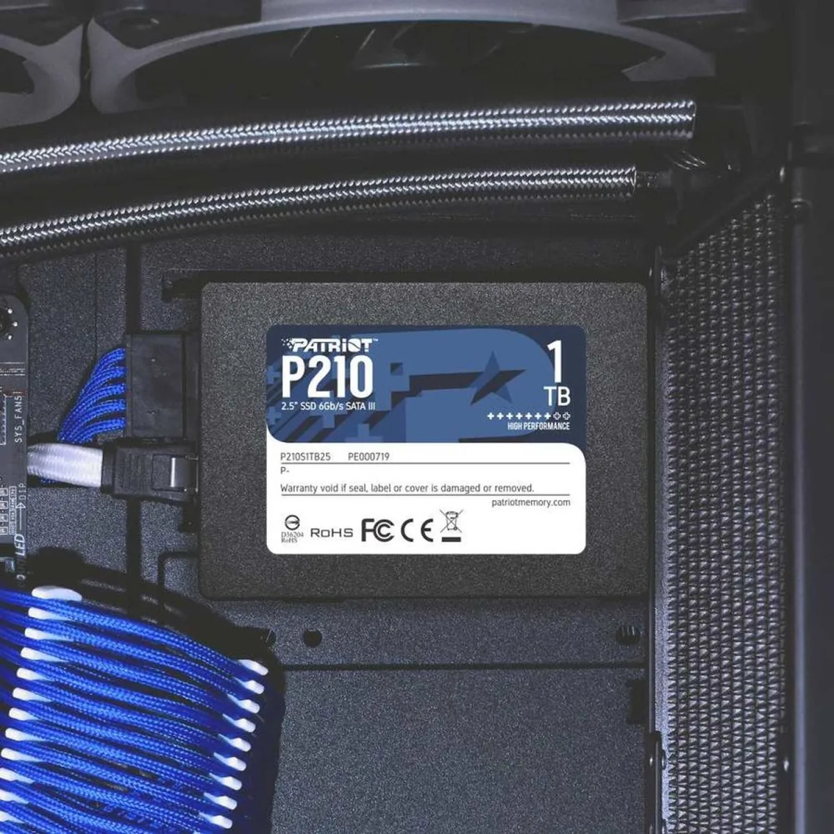Patriot Memory 1 ТБ Внутренний SSD-диск P210 2.5" SATA3 (P210S1TB25) — фото 4 из 4