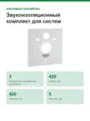 Звукоизоляционный комплект для систем инсталляции GROHE Rapid SL 37131000