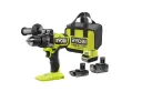 Аккумуляторная бесщеточная дрель-шуруповерт Ryobi ONE+ RDD18X-242S 5133005285 (18V, 1x2Ач, 1x4Ач, з/у, сумка)
