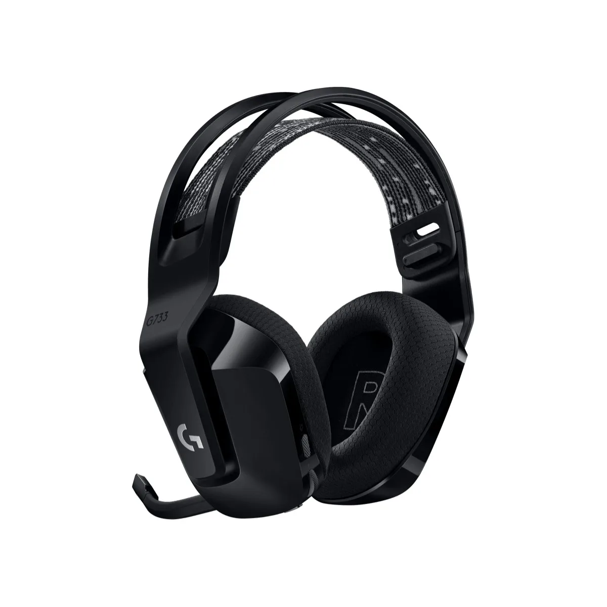 Гарнитура игровая беспроводная Logitech G G733 LIGHTSPEED чёрная, драйверы 40 мм, до 29 часов работы — фото 3 из 3