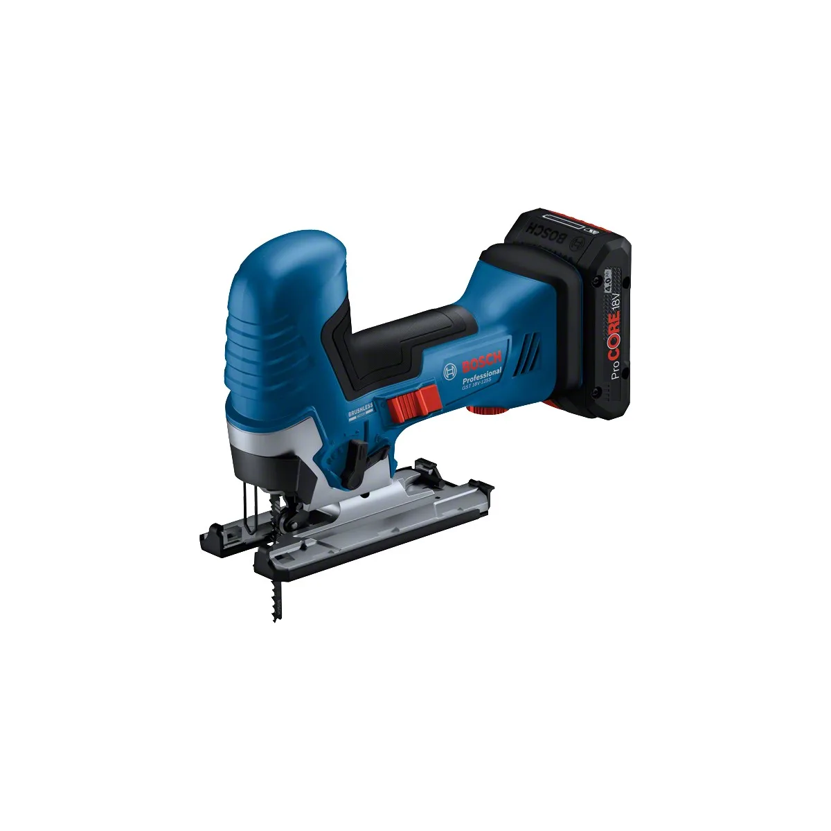 Электролобзик Bosch GST 18V-125 S Professional (06015B2000), синий/черный