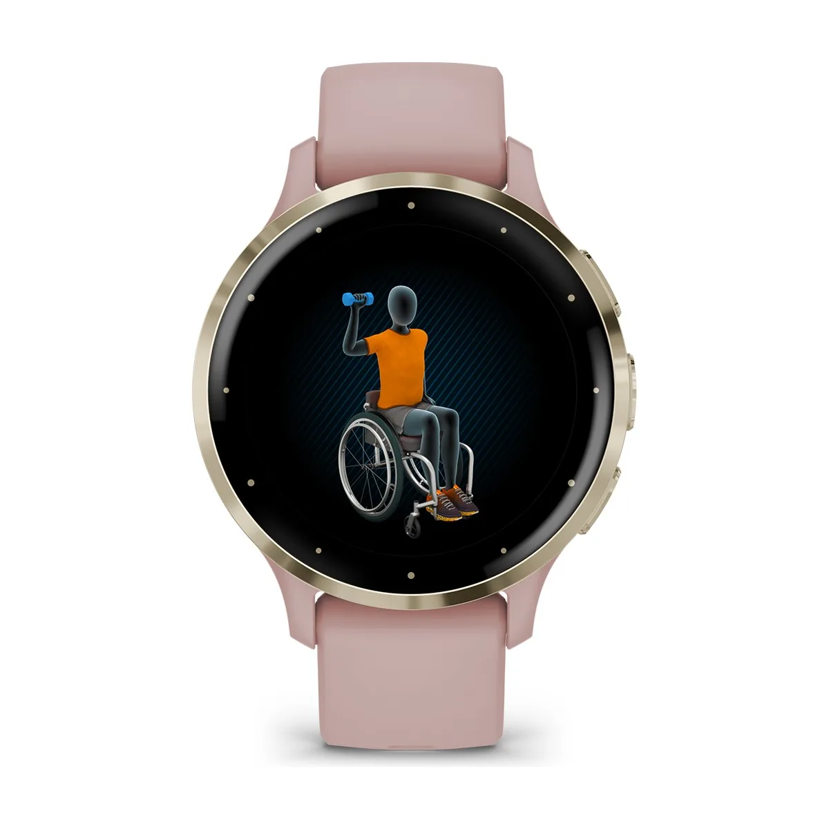 Умные часы Garmin Venu 3S, Soft Gold With Dust Rose Case (010-02785-03) — фото 6 из 6
