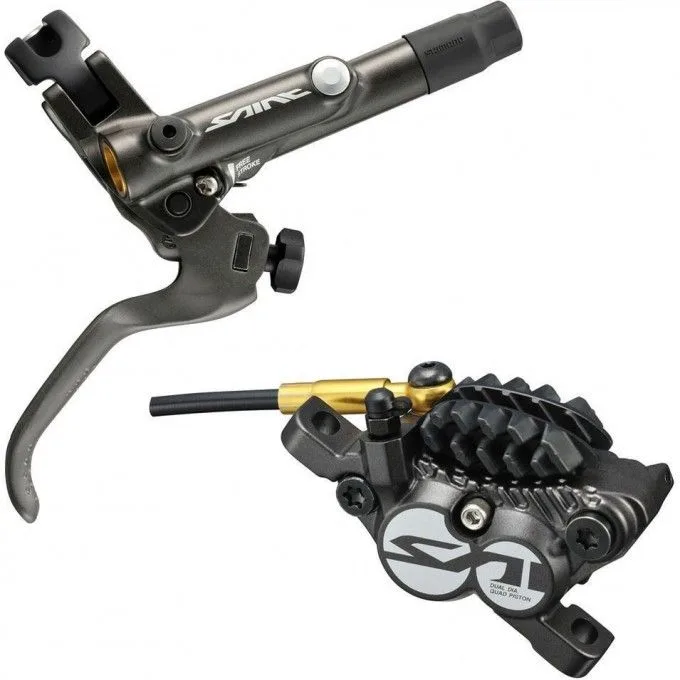Комплект гидравлического дискового тормоза Shimano Saint M820 (правая ручка), 170 см