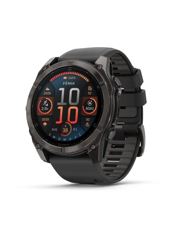 Смарт-часы Garmin fēnix 8 51 мм AMOLED Sapphire Carbon Grey DLC