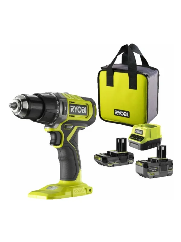 Дрель-шуруповерт Ryobi RPD18-2C42S 5133005525, зеленый