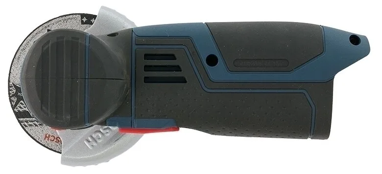Угловая шлифмашина Bosch GWS 12V-76 Professional с 2-мя АКБ, 3.0 Ah, кейс (06019F200B), синий/черный — фото 6 из 12