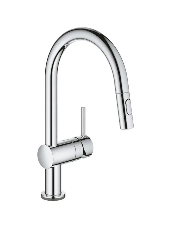 Смеситель для кухни GROHE Flair Touch 30276002 сенсорный, выдвижная лейка, 360°, хром