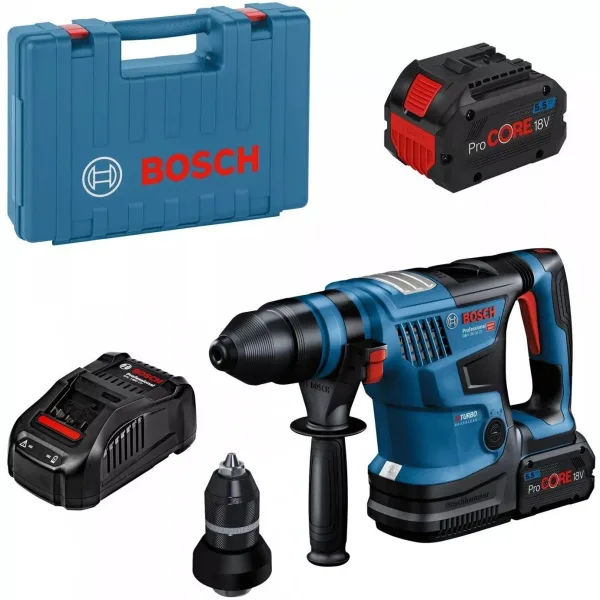 Перфоратор аккумуляторный BOSCH GBH 18V-34 CF, 2 АКБ, арт. 0611914003