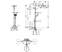 Душевая система 240 1jet Hansgrohe Raindance Select S Showerpipe 27633670