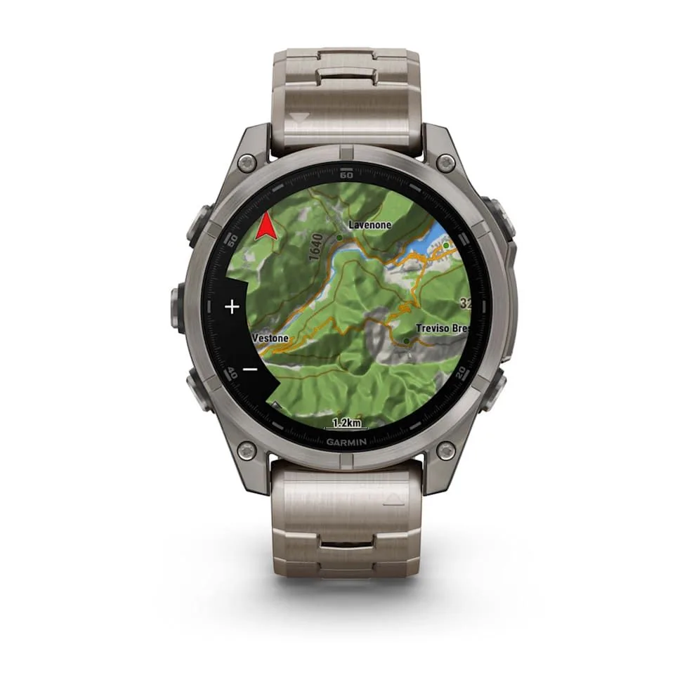 Умные часы Garmin Fenix 8 - 47mm, AMOLED Sapphire, Titanium, светло-серый, титановый ремешок (010-02904-40) — фото 7 из 12