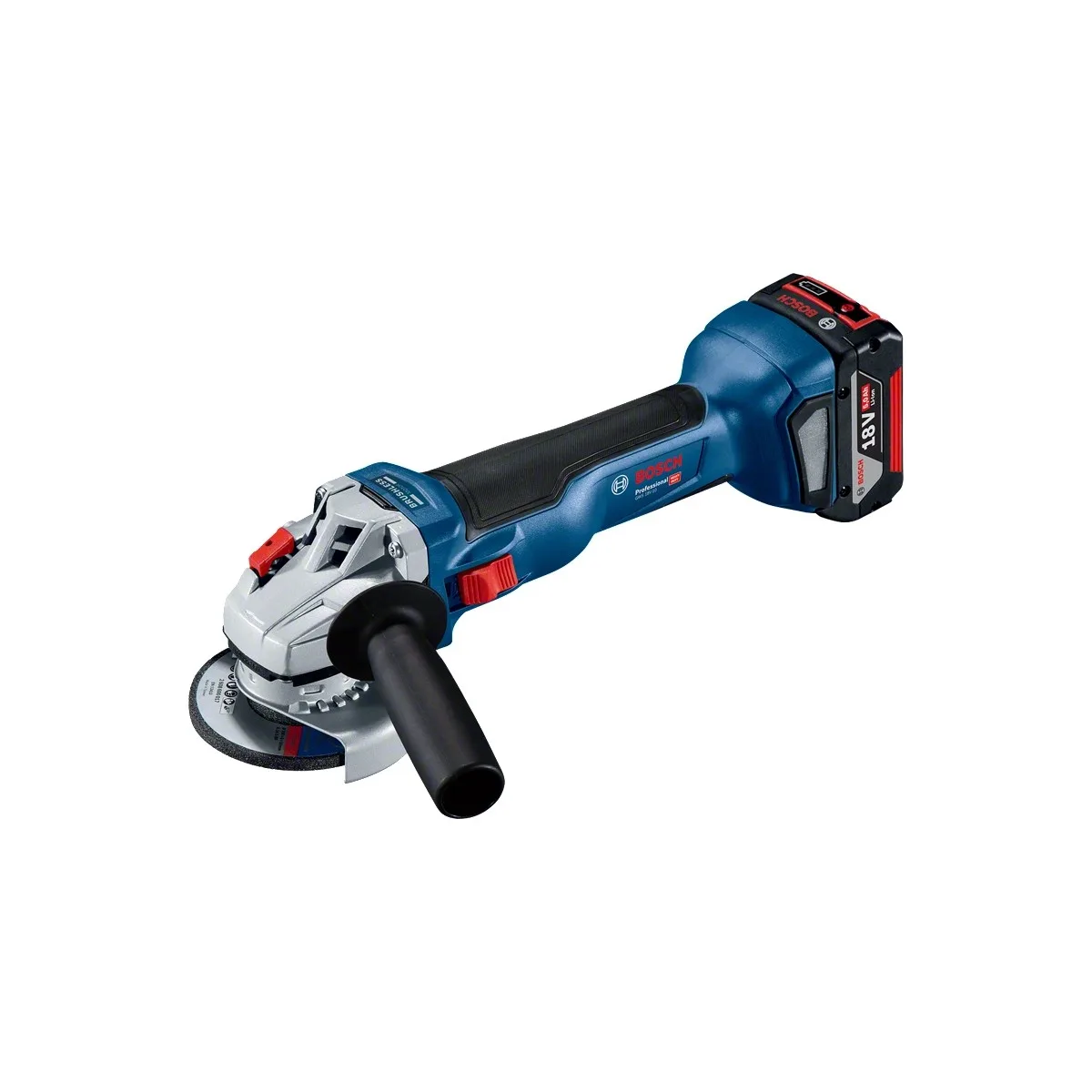 Машина углошлифовальная аккумуляторная Bosch GWS 18V-10 Professional, 125 мм, 18 В, без АКБ и ЗУ