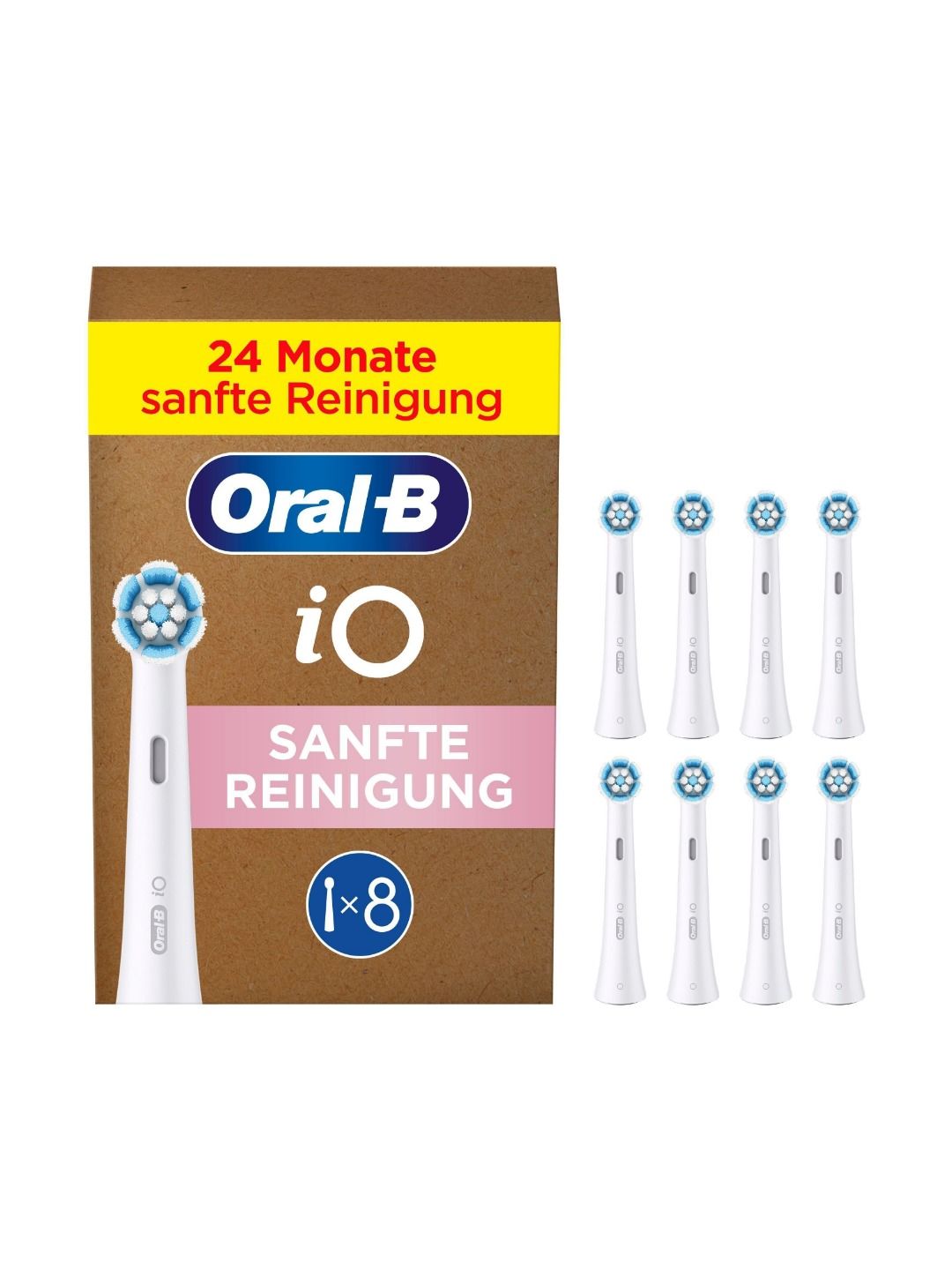 Насадки для электрической зубной щётки Oral-B iO Gentle Care, 8 шт. — фото 1 из 1