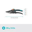 Секатор садовый Gardena PremiumCut Pro, плоскостной (Bypass), до 24 мм, для живых ветвей (12251-20)