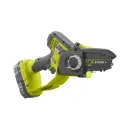 Пила аккумуляторная для обрезки веток Ryobi RY18PSX10A-120, 18 В ONE+, шина 10 см, АКБ 2,0 А·ч и ЗУ