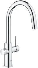 Смеситель для кухонной мойки GROHE Blue Home с системой фильтрации, охлаждения и газирования воды, Wi-Fi, хром (31541000)