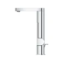 Смеситель для раковины GROHE Plus 23843003 с выдвижным изливом, L-Size, донный клапан, хром