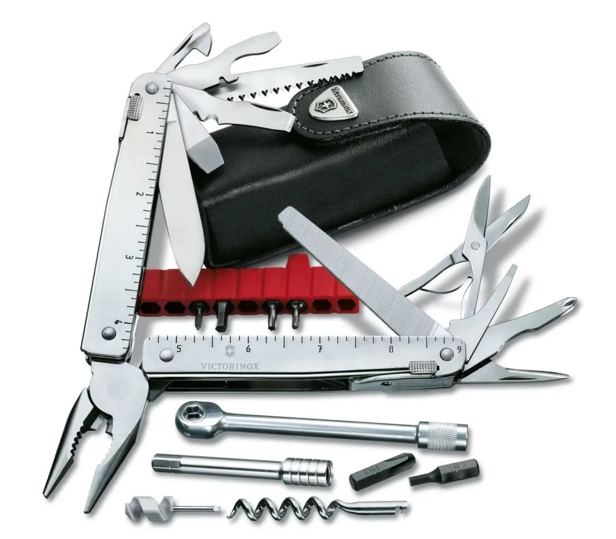 Мультитул Victorinox Swiss Tool X Plus Ratchet 3.0339.L, 38 функций, серебристый