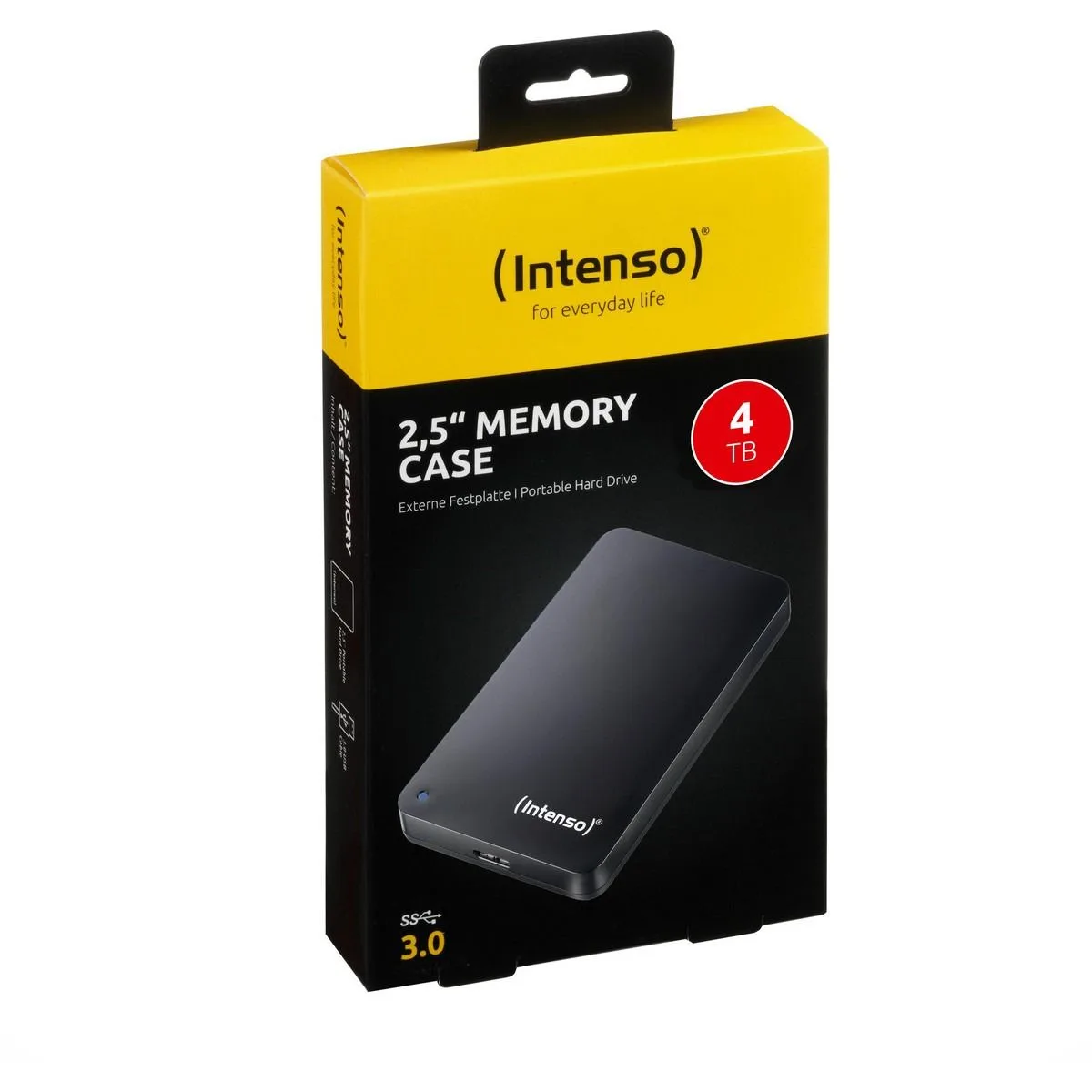Жёсткий диск внешний Intenso Memory Case 4 ТБ, 2,5", USB 3.2 Gen 1, чёрный (6021512) — фото 3 из 5