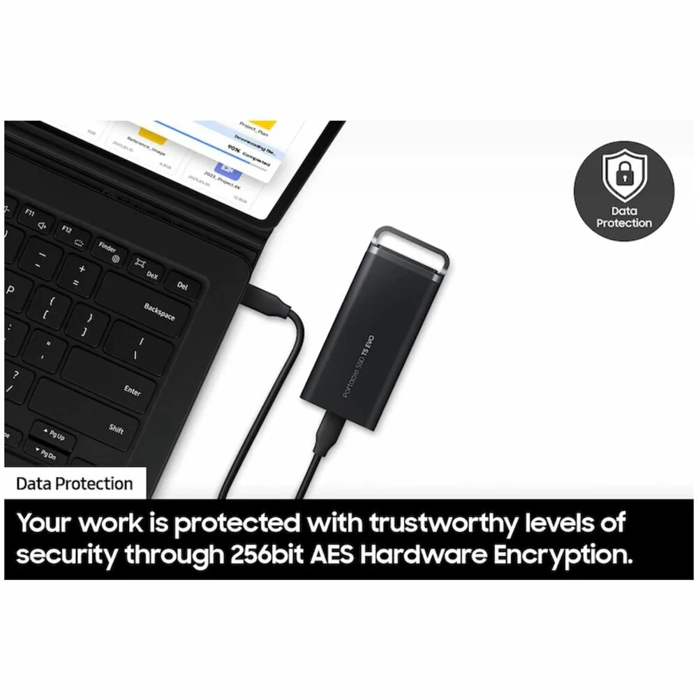 Портативный внешний SSD накопитель Samsung Portable SSD T5 EVO USB 3.2 Gen 1 4TB (MU-PH4T0S/WW) — фото 4 из 12