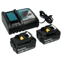 Комплект источника питания Makita Li 197570-9 18V 5.0Ah, 2 батареи и зарядное устройство