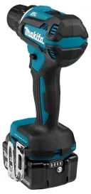 Дрель-шуруповерт аккумуляторная Makita DDF485RTJ, синий/черный