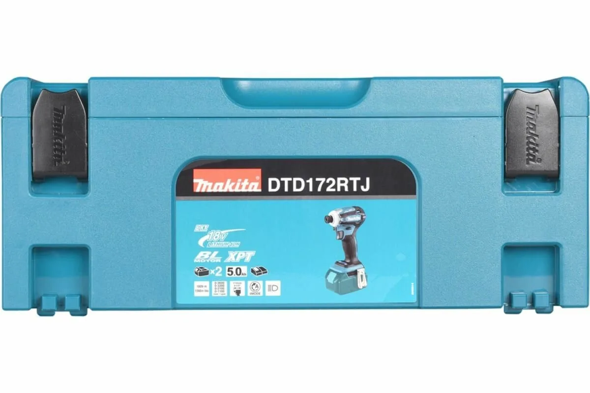 Аккумуляторный ударный винтовёрт Makita DTD172RTJ (18V, 2x5.0Ah, Li-Ion, MakPac) — фото 11 из 12