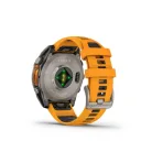 Умные часы Garmin Fenix 8 47 mm, AMOLED Sapphire, Titanium with Spark Orange Graphite Silicone Band (010-02904-11)