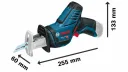Аккумуляторная сабельная пила Bosch GSA 12V-14 Professional (060164L976)