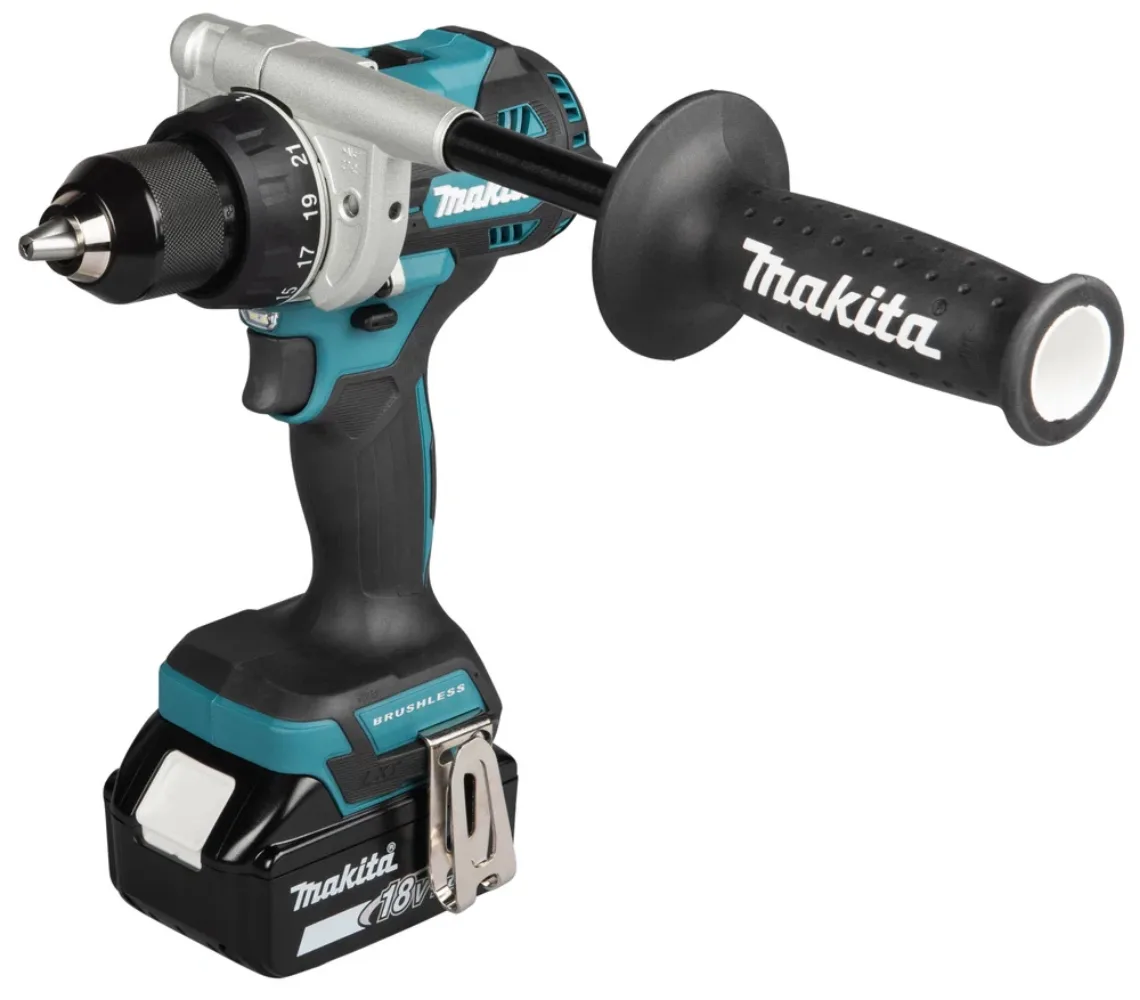 Дрель-Шуруповерт ударный Makita DDF492RTJ (0197050011688), зеленый/черный