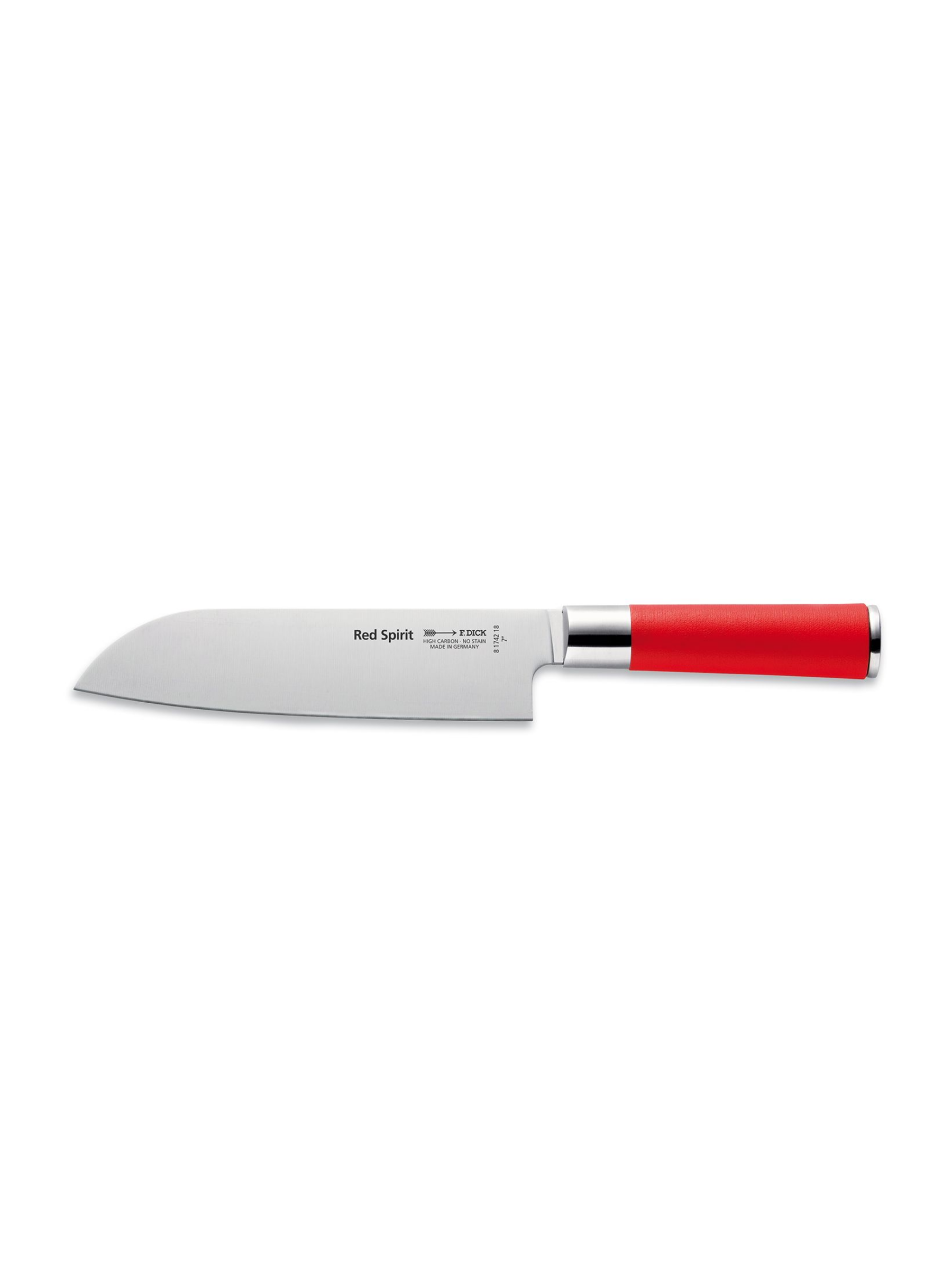 Нож поварской F. DICK Red Spirit Santoku (81742182), лезвие 18 см — фото 2 из 4