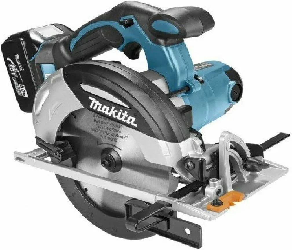 Аккумуляторная циркулярная пила MAKITA DHS630RTJ 165мм 18В 2x5Ач — фото 5 из 7