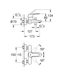 Смеситель для ванны GROHE Eurostyle Cosmopolitan 33591002, хром