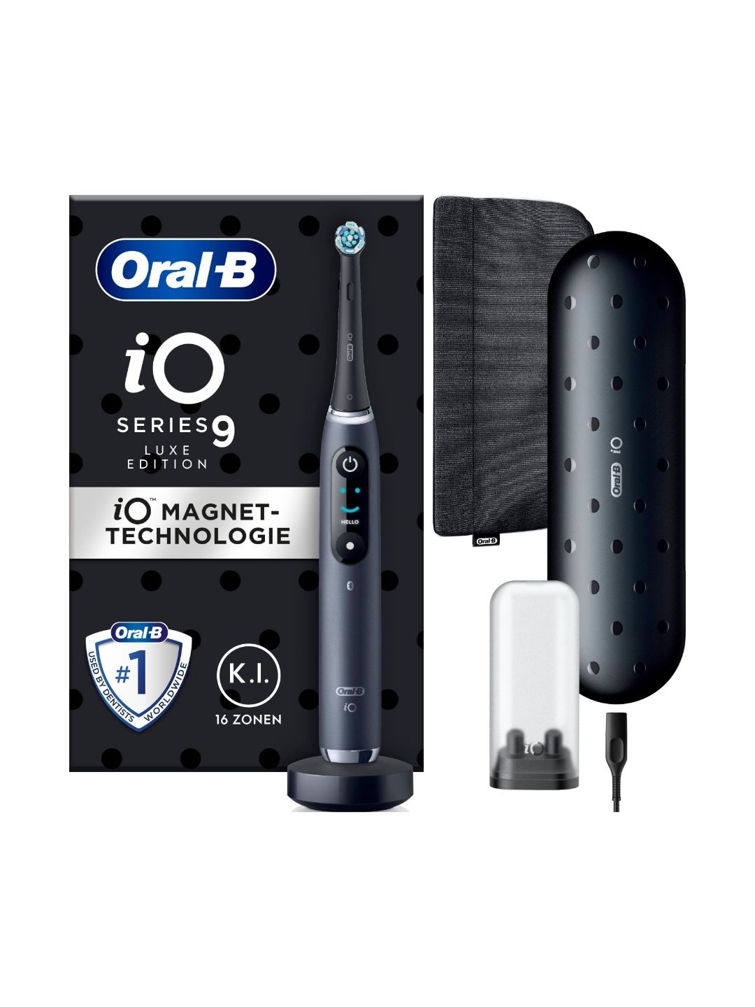 Электрическая зубная щётка Oral-B iO Series 9 Luxe Edition Black Onyx — фото 1 из 1