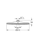 Верхний душ GROHE Rainshower Mono 310 26561000