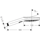 Лейка для душа Hansgrohe Raindance Select 26520000
