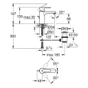 Смеситель для раковины GROHE Get 23454000 M-Size хром