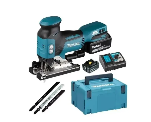 Лобзик Makita DJV181RTJ, с кейсом, 3 пилы в комплекте, 135мм глубина пропила